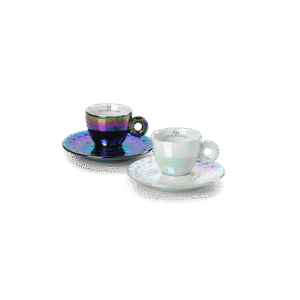 SET OF TWO ESPRESSO CUPS – JOHN ARMLEDER ILLY ART COLLECTION