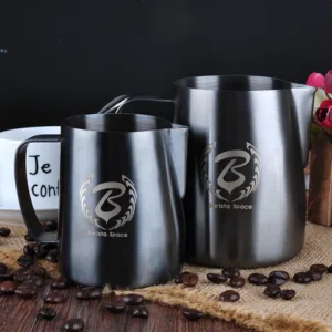 BaristaSpace Milk Frothing Pitcher Black