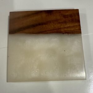 Epoxy Resin Cup Coaster White