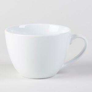 Ceramic Coffee Cup With Plate white 150ml
