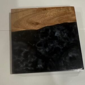 Epoxy Resin Cup Coaster Black
