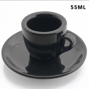 Black Espresso Cup Thick wall 55 ML