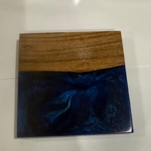 Epoxy Resin Cup Coaster Navy Blue